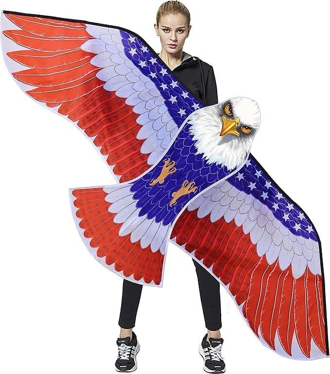 Honbo Huge Patriotic Eagle Kites for Adults and Kids,Easy to Fly for Beach Trip, Outdoor Activiti... | Amazon (US)