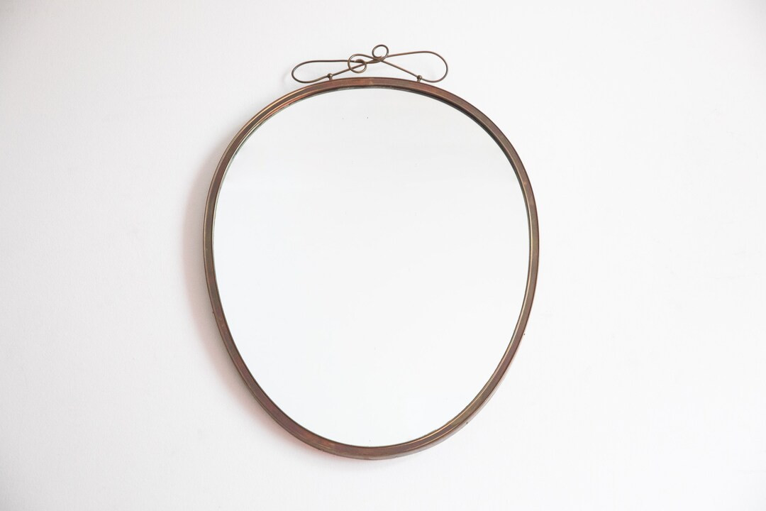 Brass mirror by Munich decorative mirror, Germany 1950s | Etsy (US)