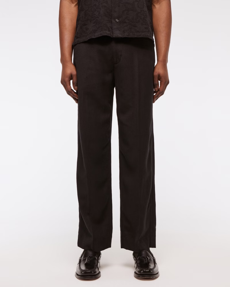Men's Baggy Tailored Linen-Blend Trouser | Men's New Arrivals | Abercrombie.com | Abercrombie & Fitch (US)