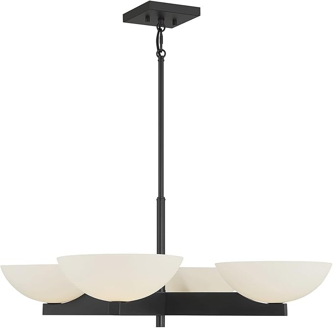 Savoy House 1-1613-4-89 Fallon 4-Light Chandelier in Matte Black (30" W x 11"H) | Amazon (US)
