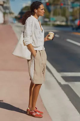 Maeve Lightweight Collared Floral Burnout Cardigan Sweater | Anthropologie (US)