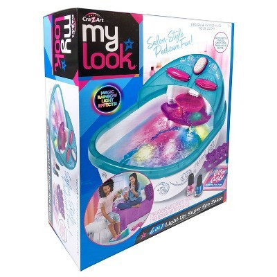 MY LOOK 6-in-1 Light-Up Super Spa Salon Activity Kit: Creative Thinking Craft Set for Kids with Stickers & Nail Polish | Target