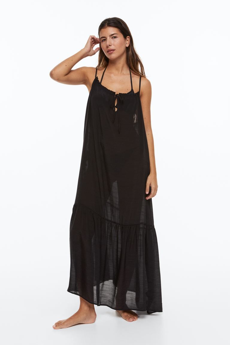 Sleeveless Poplin Beach Dress | H&M (US)