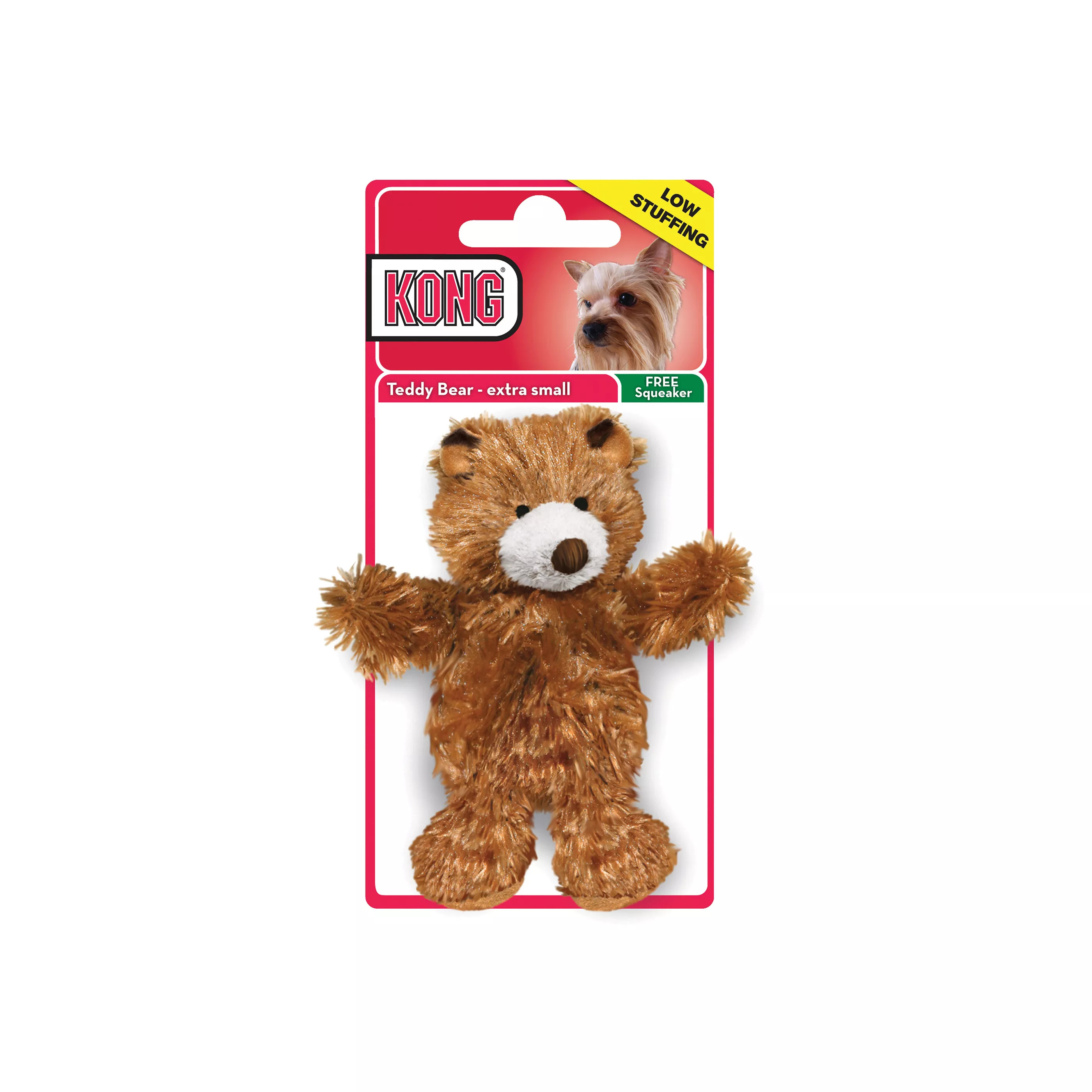 KONG® Teddy Bear Dog Toy - Plush, Squeaker | PetSmart