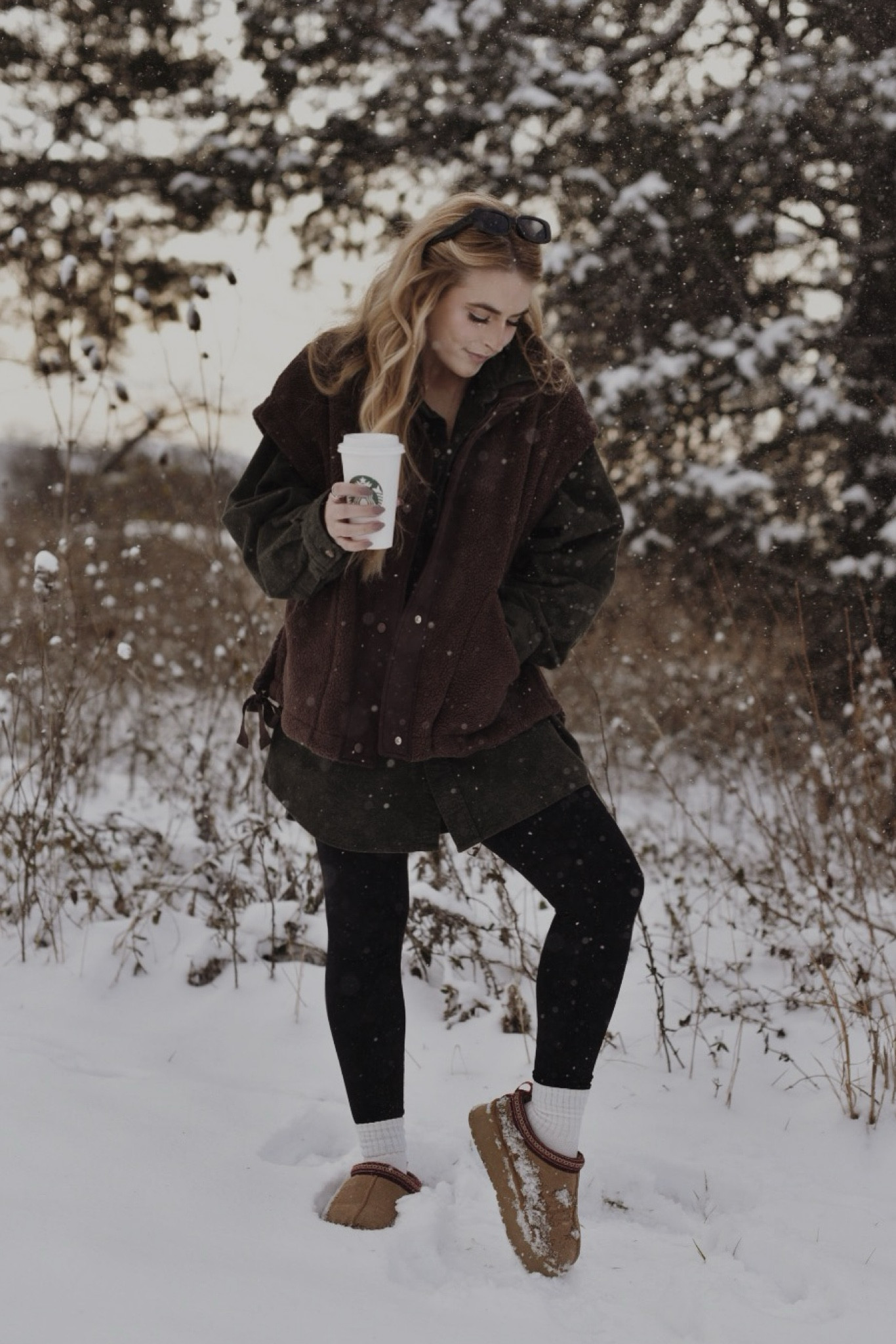 Vest: size medium
Leggings: size small
Slippers: 38
Flannel is thrifted vintage men’s Field & Stream (linking similar options ◡̈ )

SIZE REFERENCE: I’m 5’2”, size 4 in dress/pants, 7.5 in US women’s shoes, 29” leg inseam

#LTKSeasonal #LTKshoecrush #LTKfindsunder50