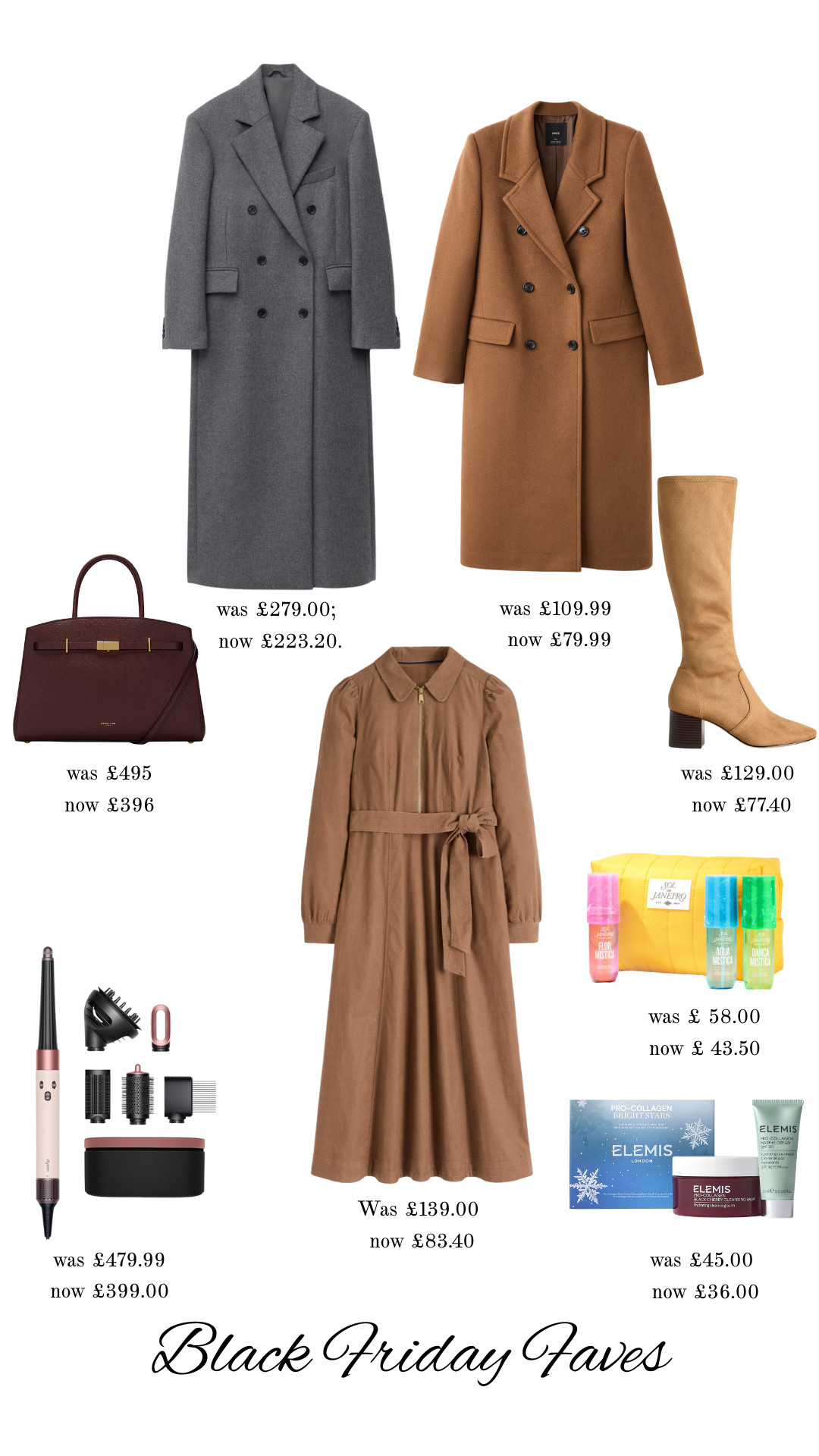 Sale, Elemis Pro-Collagen set, Adelaide Zip Cord Midi dress, Stretch Knee Heel Boots, Dyson Airwrap, Double-breasted wool coat, The Midi Hudson bag 

 #LTKCyberWeek #LTKuk #LTKsale