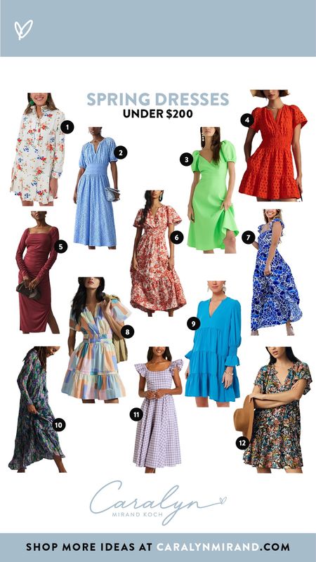 Spring dress picks under $200. Great options for wedding showers, baby showers, wedding guest, or Mother’s Day! 

#LTKcurves #LTKSeasonal #LTKFind