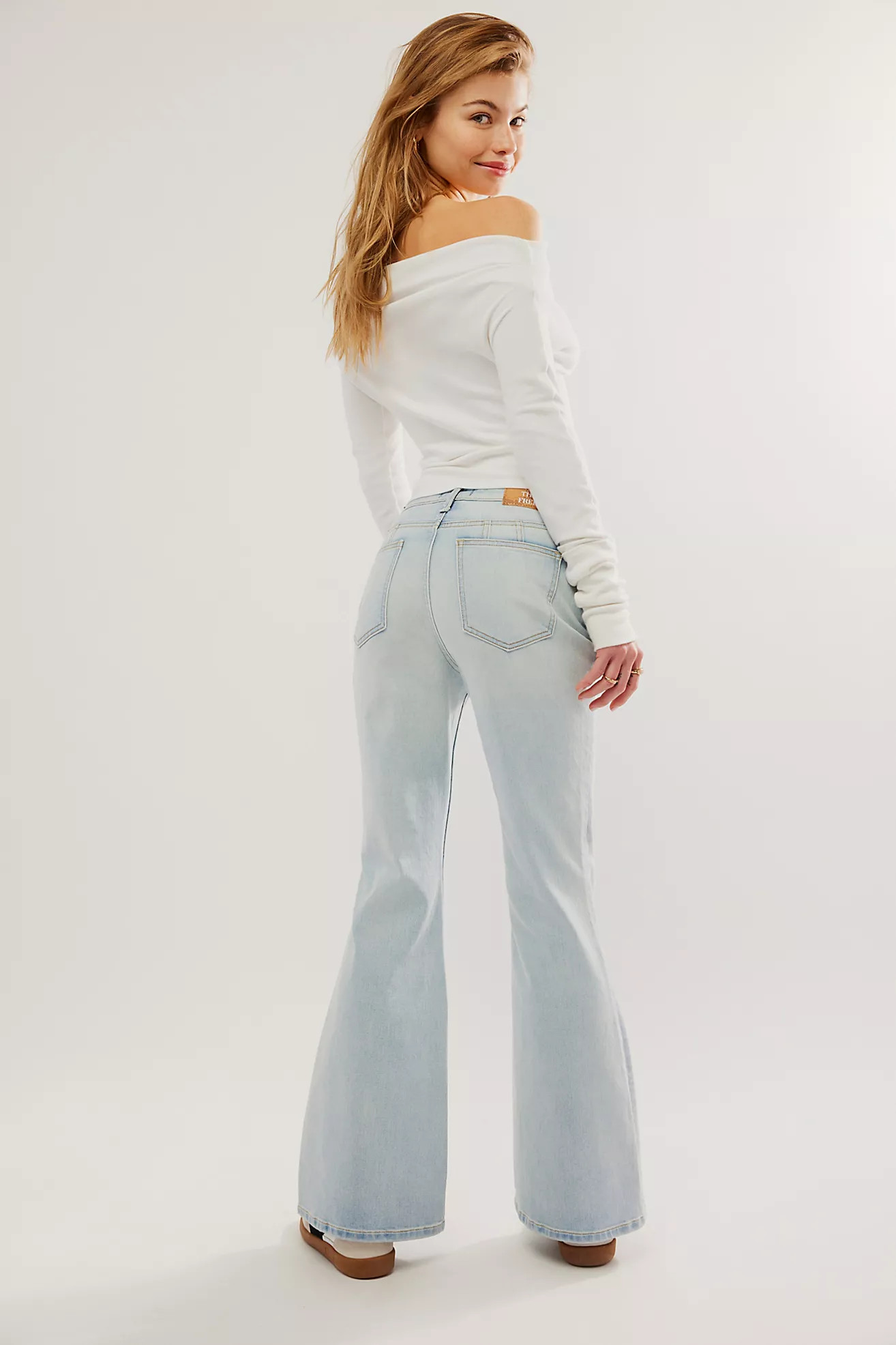 CRVY Vintage High-Rise Flare Jeans | Free People (Global - UK&FR Excluded)