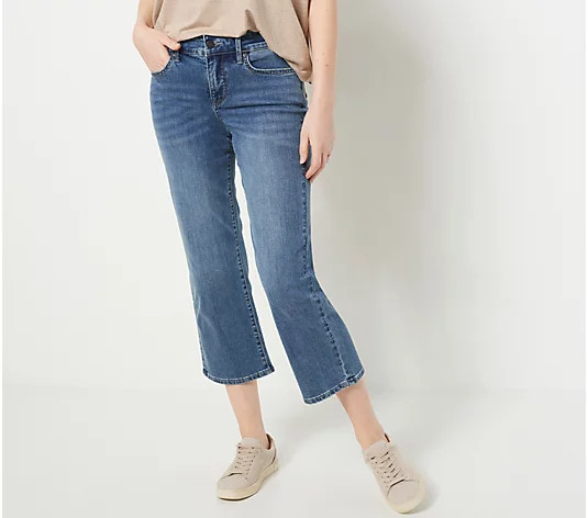 NYDJ Marilyn Straight Crop Jeans in Cool Embrace - Rockie | QVC