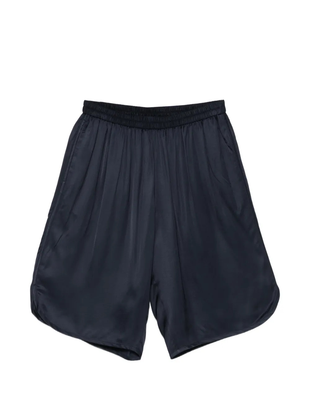 The Frankie Shop Nelis Elasticated Bermuda Shorts | Blue | FARFETCH | Farfetch Global