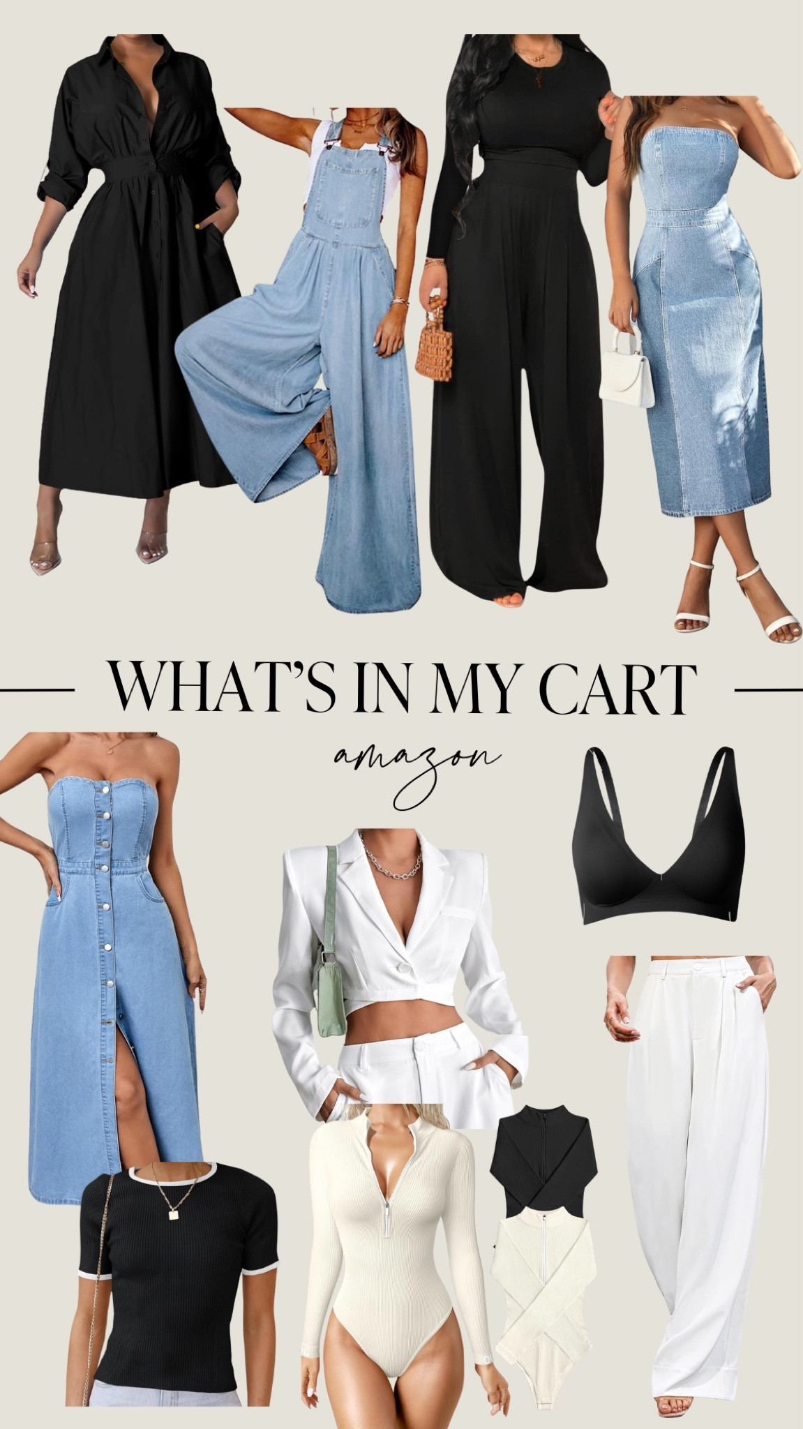 Everything in my Amazon cart!

#LTKfindsunder50 #LTKstyletip #LTKbeauty