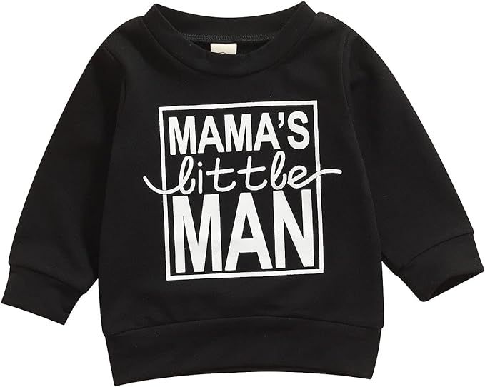Newborn Infant Baby Boys Pullover Dad's Little Dude Sweatshirt Long Sleeve Casual Sweater Fall Cl... | Amazon (US)