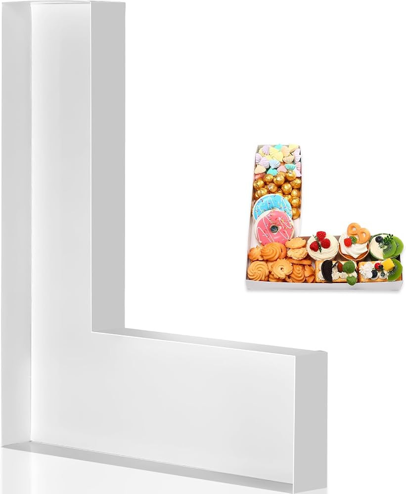 Mifoci 13.7" Cardboard Letter for Charcuterie Birthday Party and Anniversary Fillable Paper Mache... | Amazon (US)