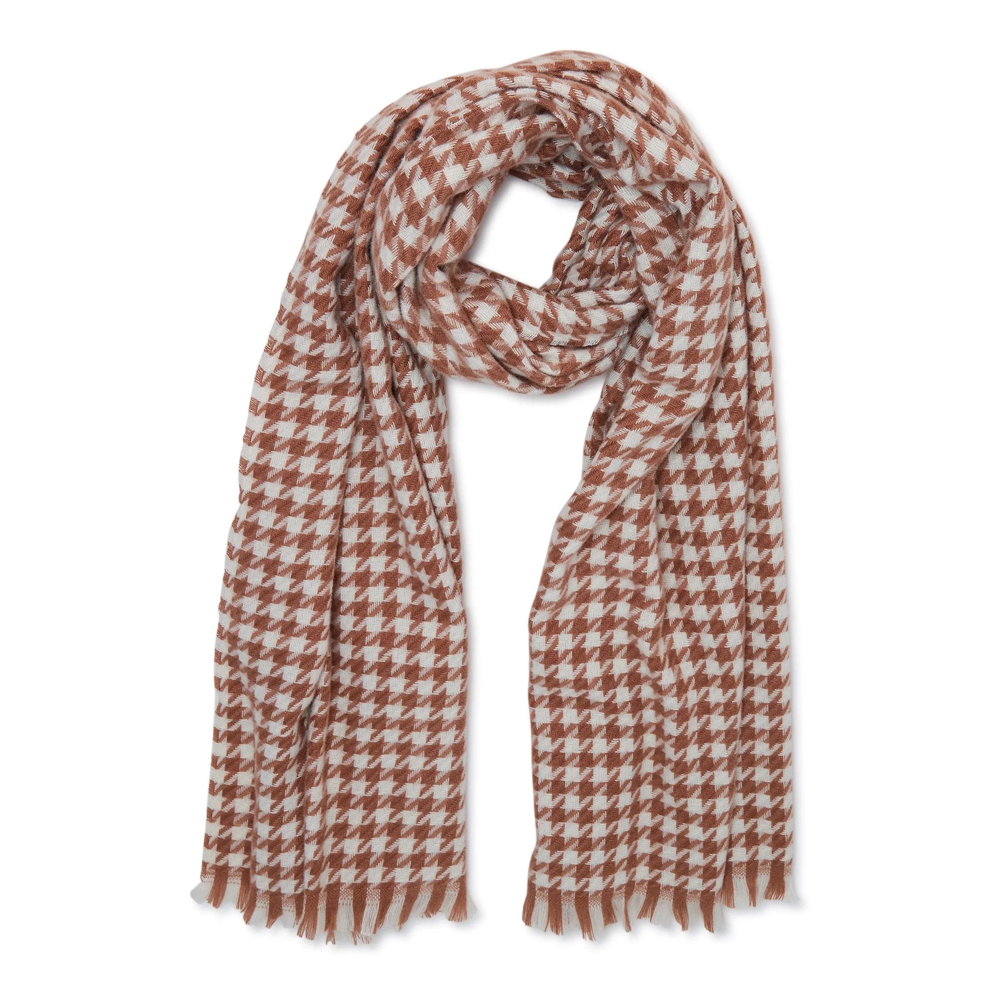 Time and Tru Women’s Houndstooth Blanket Scarf | Walmart (US)