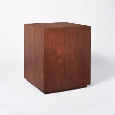 Kelton Wood Stump Accent Table Brown - Threshold™ designed with Studio McGee | Target