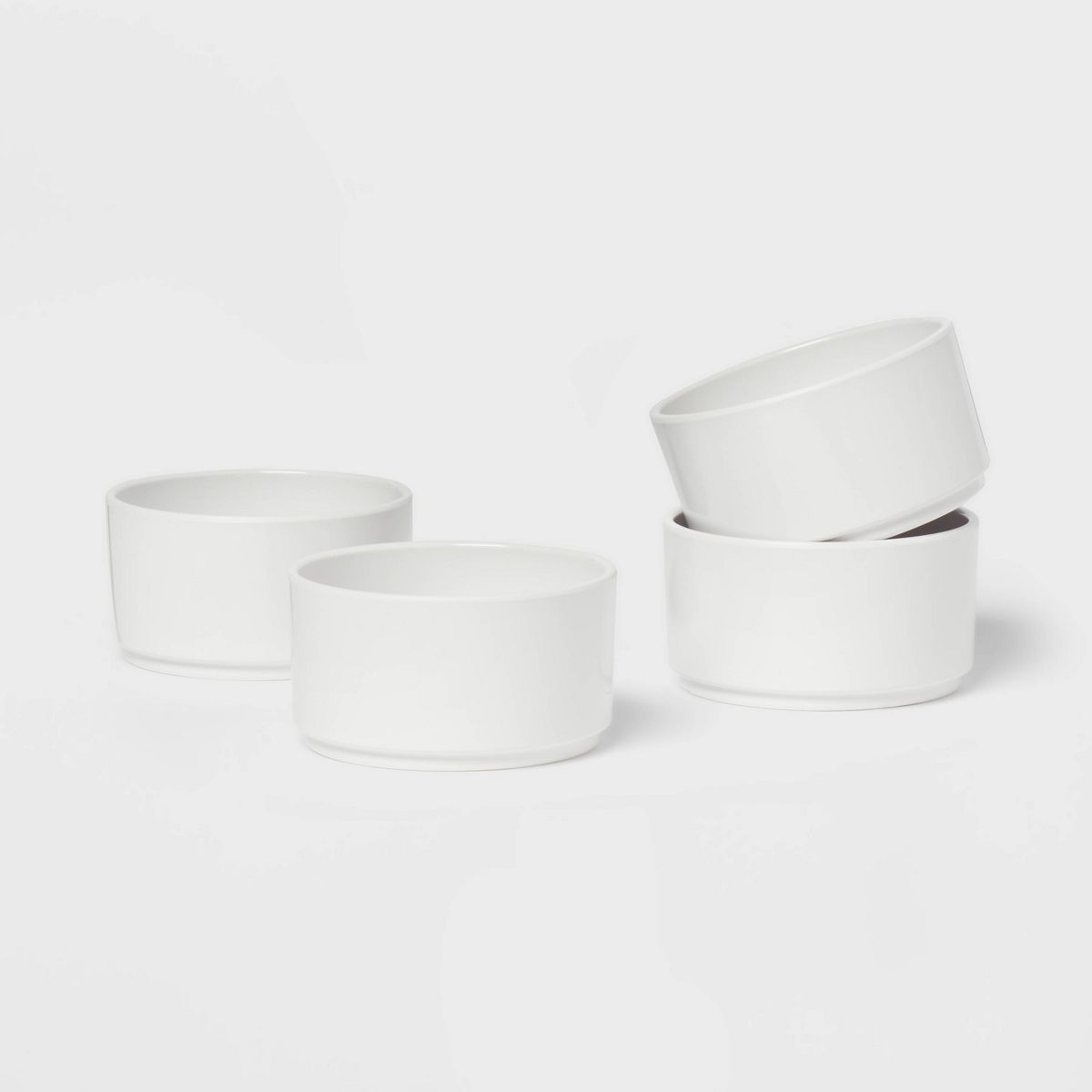 4pc 10oz Plastic Stella Mini Snack Bowl White - Threshold™ | Target