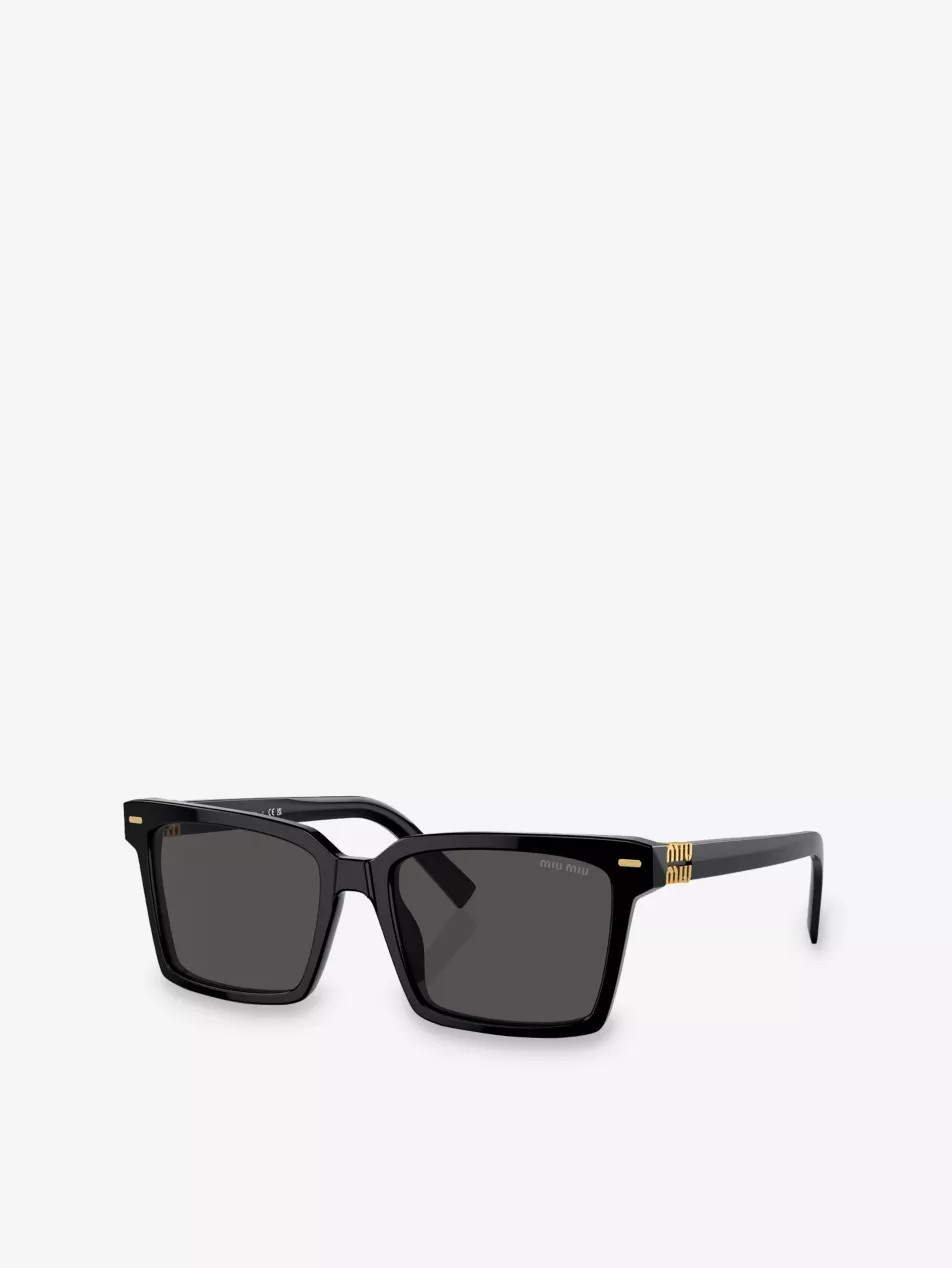 MU 13ZS rectangle-frame acetate sunglasses | Selfridges