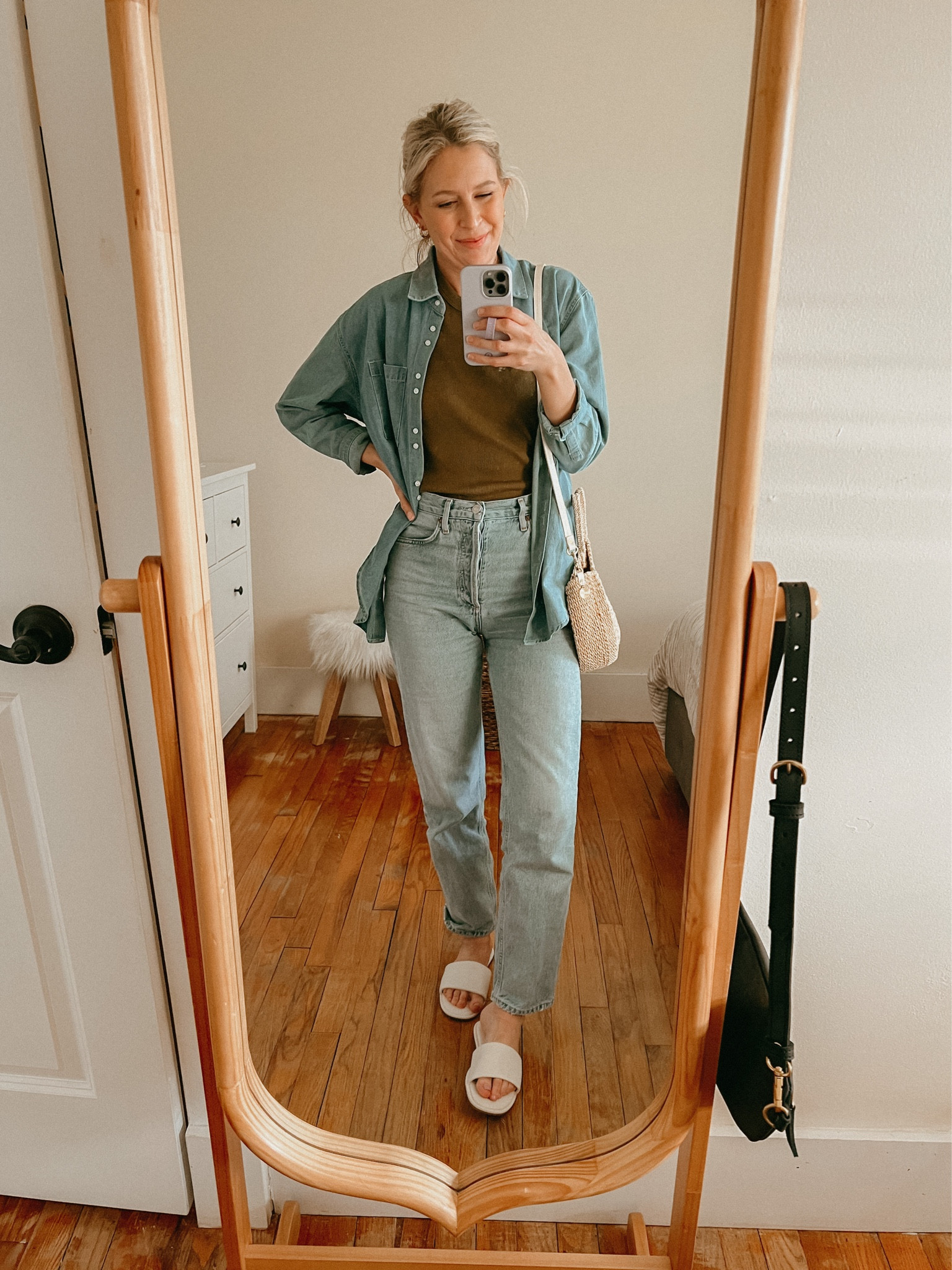 Denim on denim. 

#LTKshoecrush #LTKSeasonal #LTKunder100