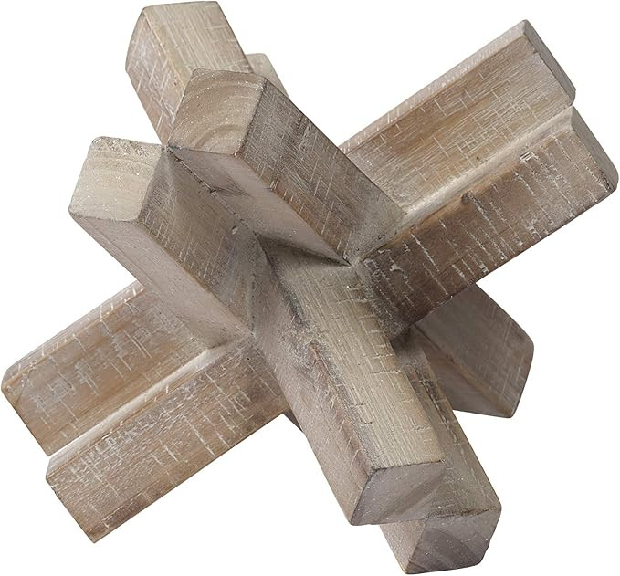 Mercana Furniture & Decor Vega II by Mercana Decorative Object, 7.1L x 7.1W x 5.7H, Whitewashed | Amazon (US)