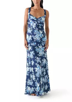 B. Darlin Women's Floral Printed Maxi Dress | Belk
