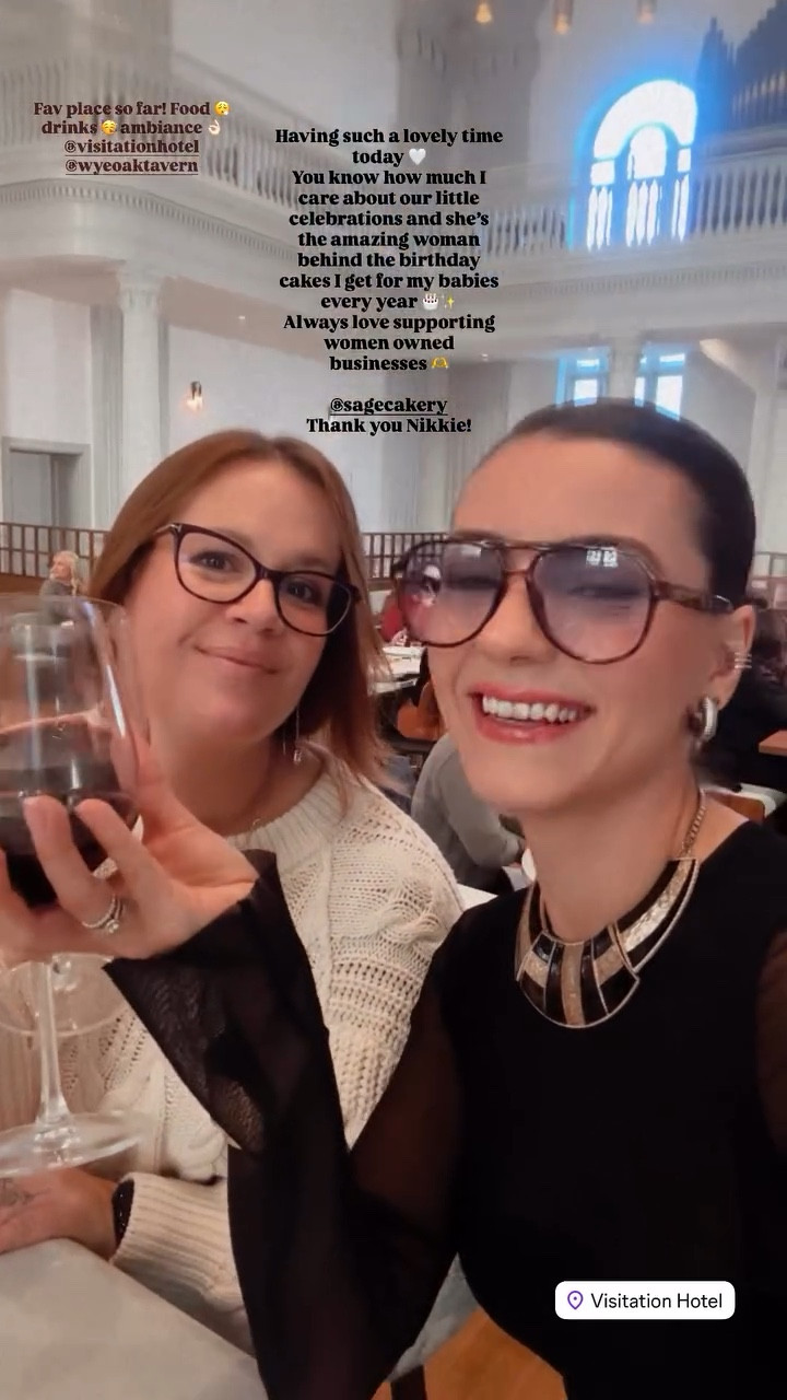 Fav place so far! Food 😮‍💨 drinks 🥳 ambiance 👌🏻 @visitationhotel @wyeoaktavern  Having such a lovely time today 🤍
You know how much I care about our little celebrations and she’s the amazing woman behind the birthday cakes I get for my babies every year 🎂✨
Always love supporting women owned businesses 🫶

@sagecakery 
Thank you Nikkie!

#LTKFindsUnder50 #LTKStyleTip #LTKU