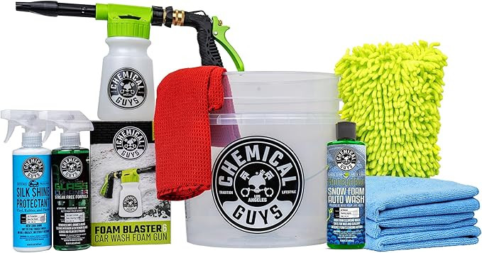 Chemical Guys HOL148 10-Piece Arsenal Builder Car Wash Kit with Foam Gun, Bucket, (4) Towels, Was... | Amazon (US)