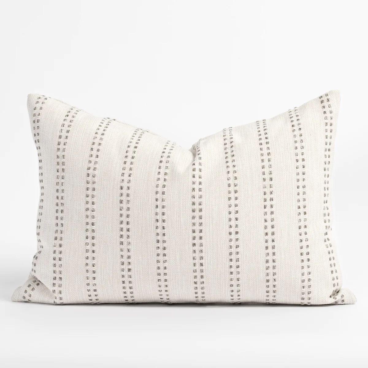 Elodie Stripe 14x20 Lumbar Pillow, Felt | Tonic Living