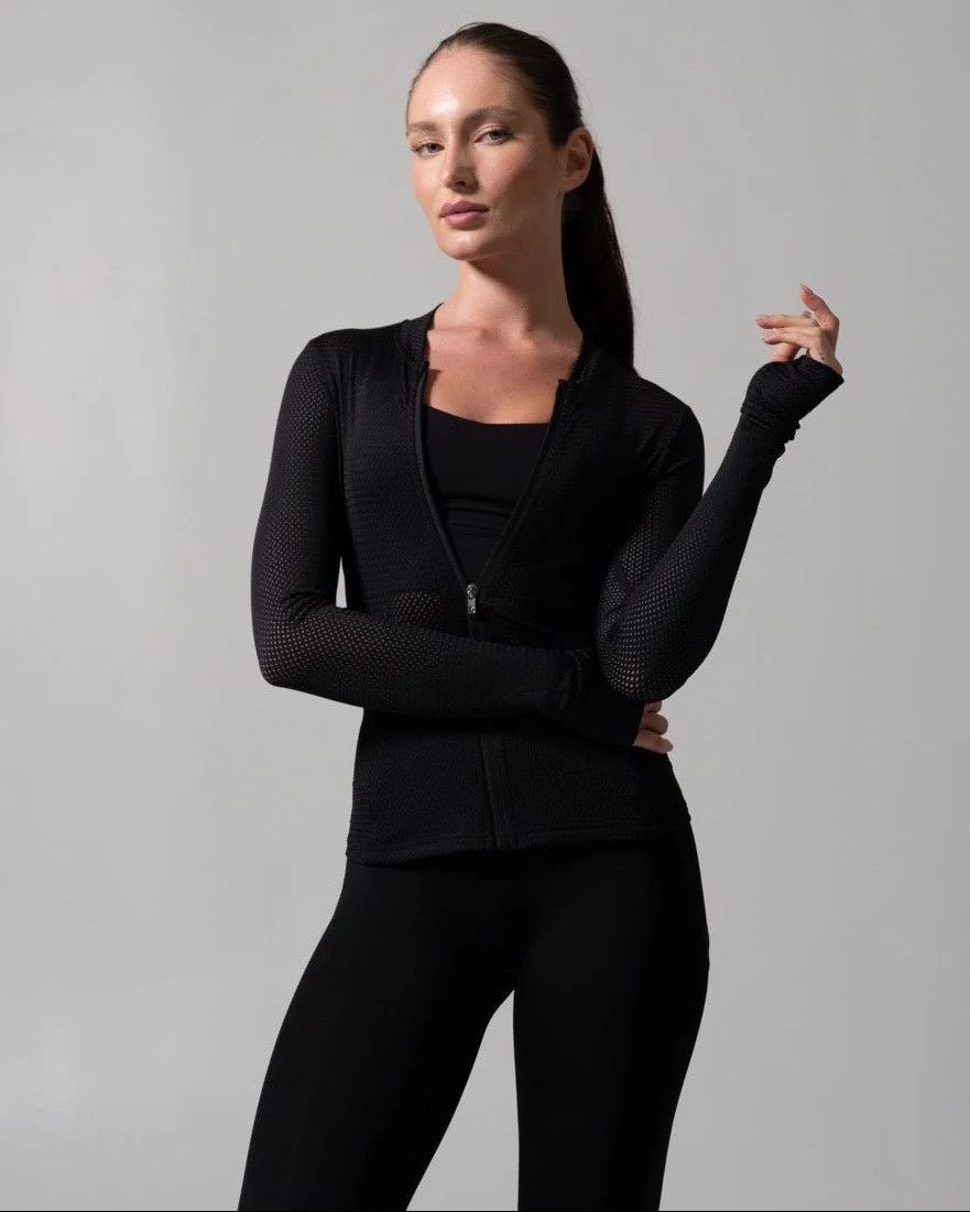 Spice Mesh Jacket - Onyx Black | Buffbunny Collection