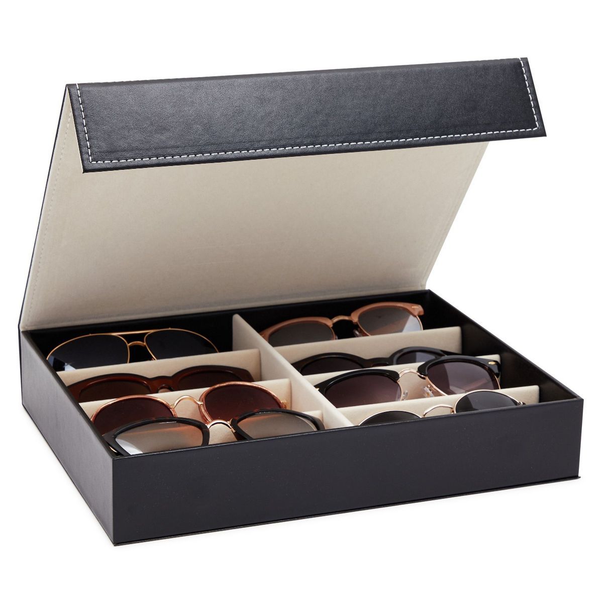 [Juvale] Juvale 8 Slot Sunglasses Display Case for Multiple Eyeglasses, Sunglasses Case for Women... | Target