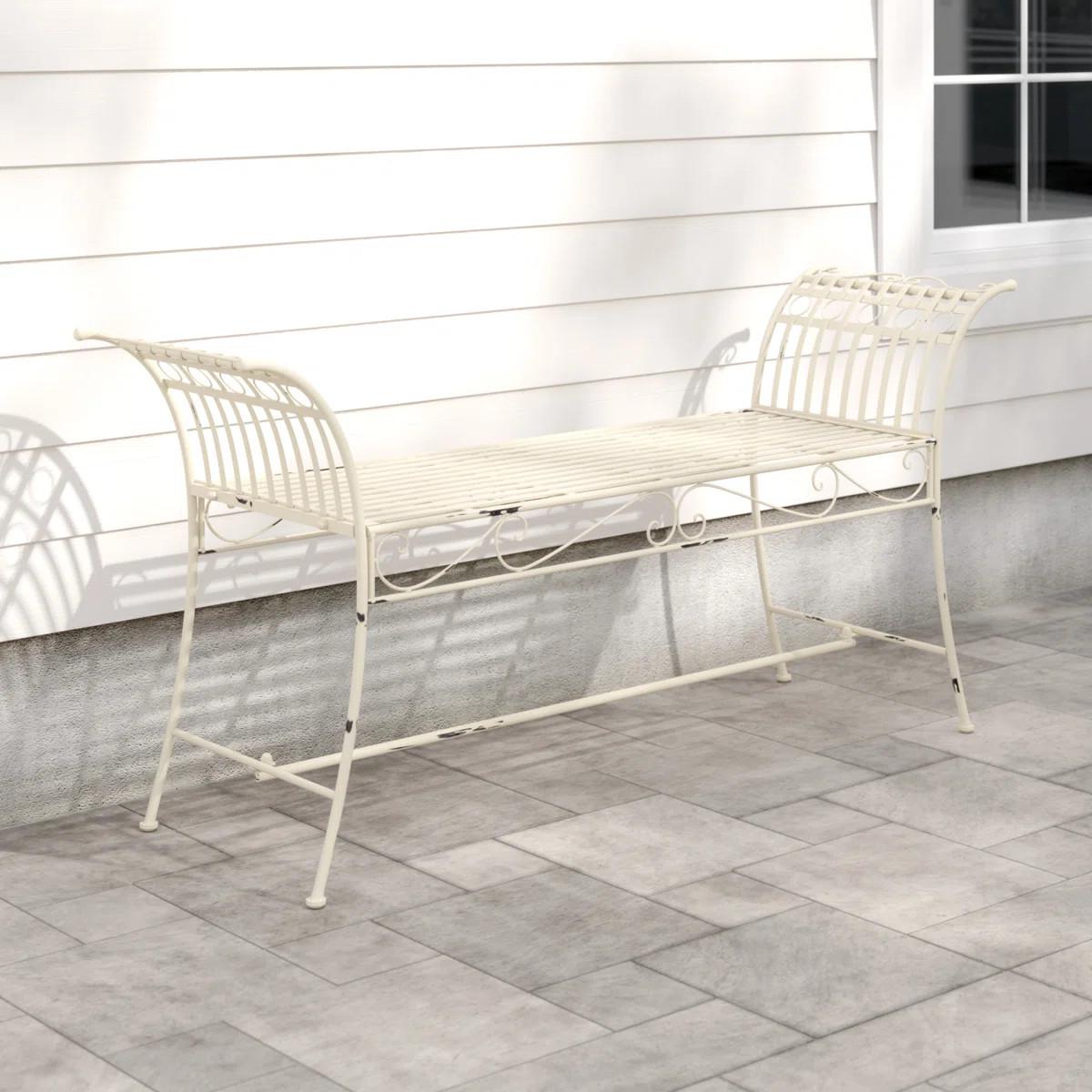 Kyel Iron Outdoor Bench | Wayfair North America