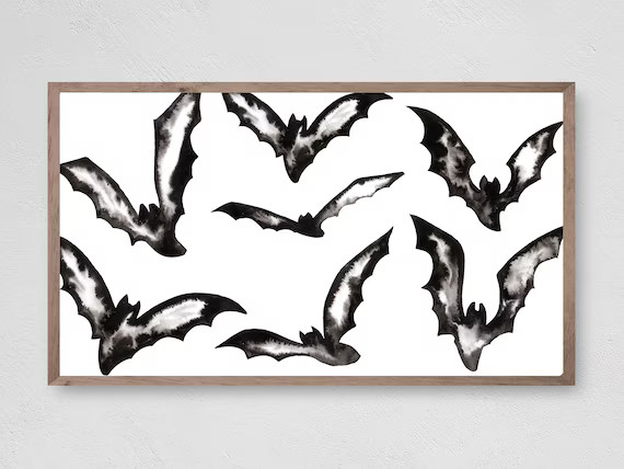 Samsung Frame TV Art Halloween, Batty Bats, Instant Download, Fall, Halloween, Frame TV Art, Sams... | Etsy (US)