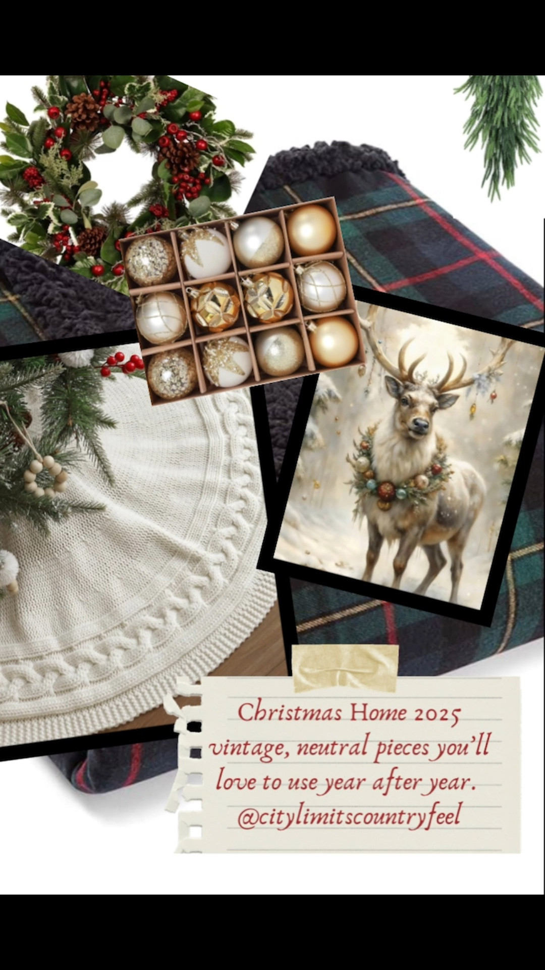 Christmas decor 2025 is vintage and neutral, pieces you’ll love year after year. #christmasdecor #christmas #2025 #christmas2025 #vintagechristmas 

#LTKHome #LTKSeasonal #LTKHoliday