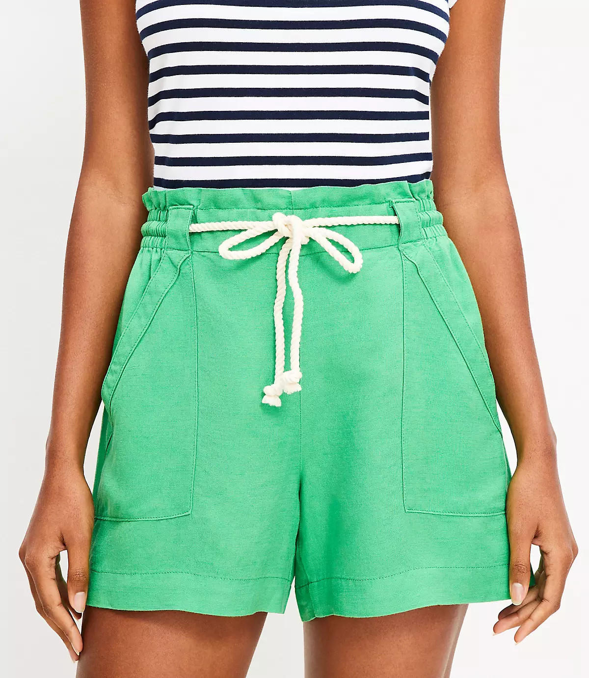 Breezy Shorts in Linen Blend | LOFT