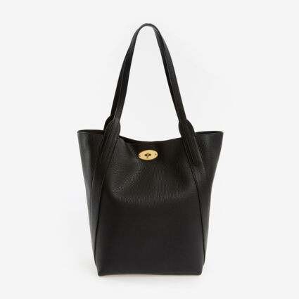 Black Leather Bayswater Tote Bag | TK Maxx