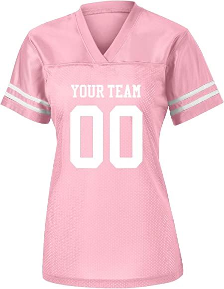 Womens Custom Football Replica Team Jersey | Amazon (US)