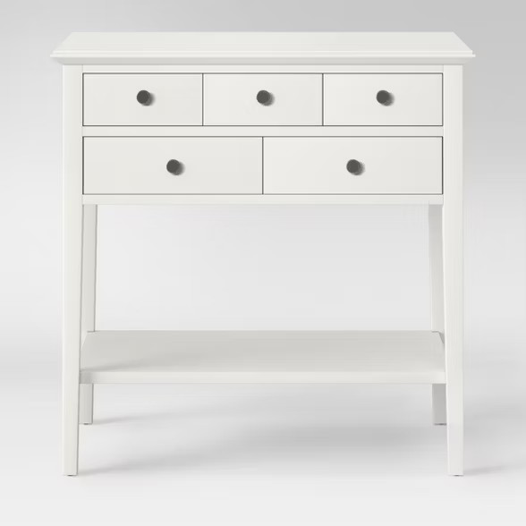 5 Drawer Console Table Sour Cream - Threshold™ | Target