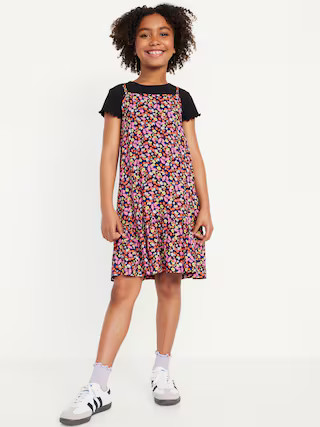 Sleeveless Ruffled-Hem Dress and T-Shirt Set for Girls | Old Navy (US)
