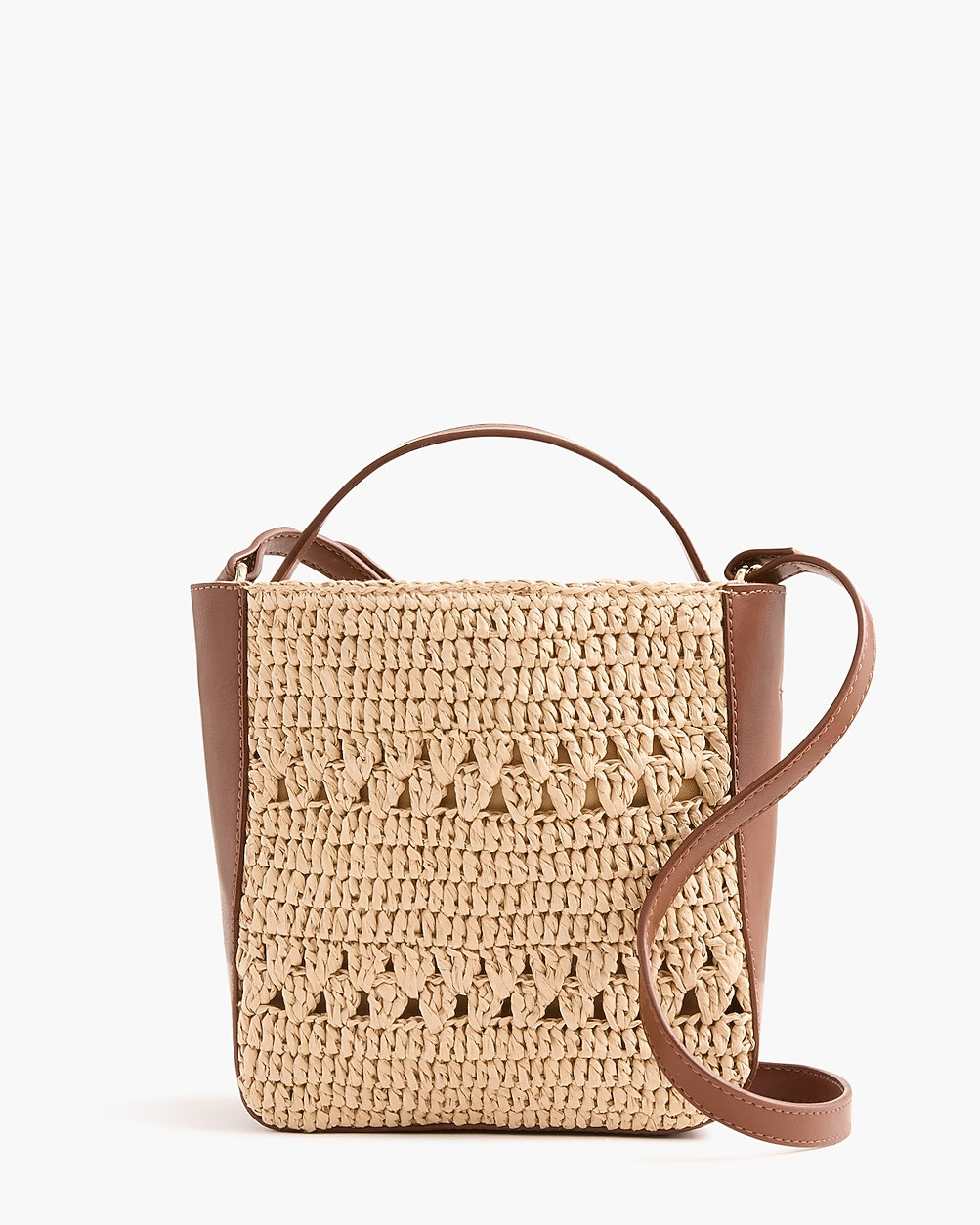 Woven crossbody mini tote bag | J.Crew Factory