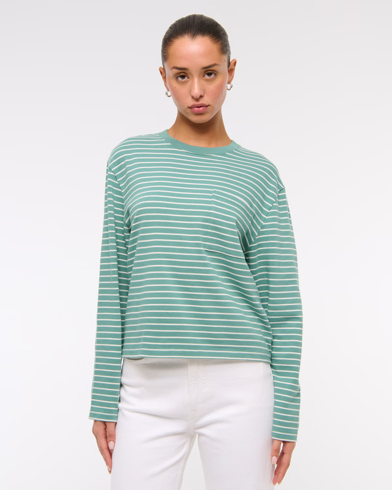 Long-Sleeve Jersey Easy Tee | Abercrombie & Fitch (US)