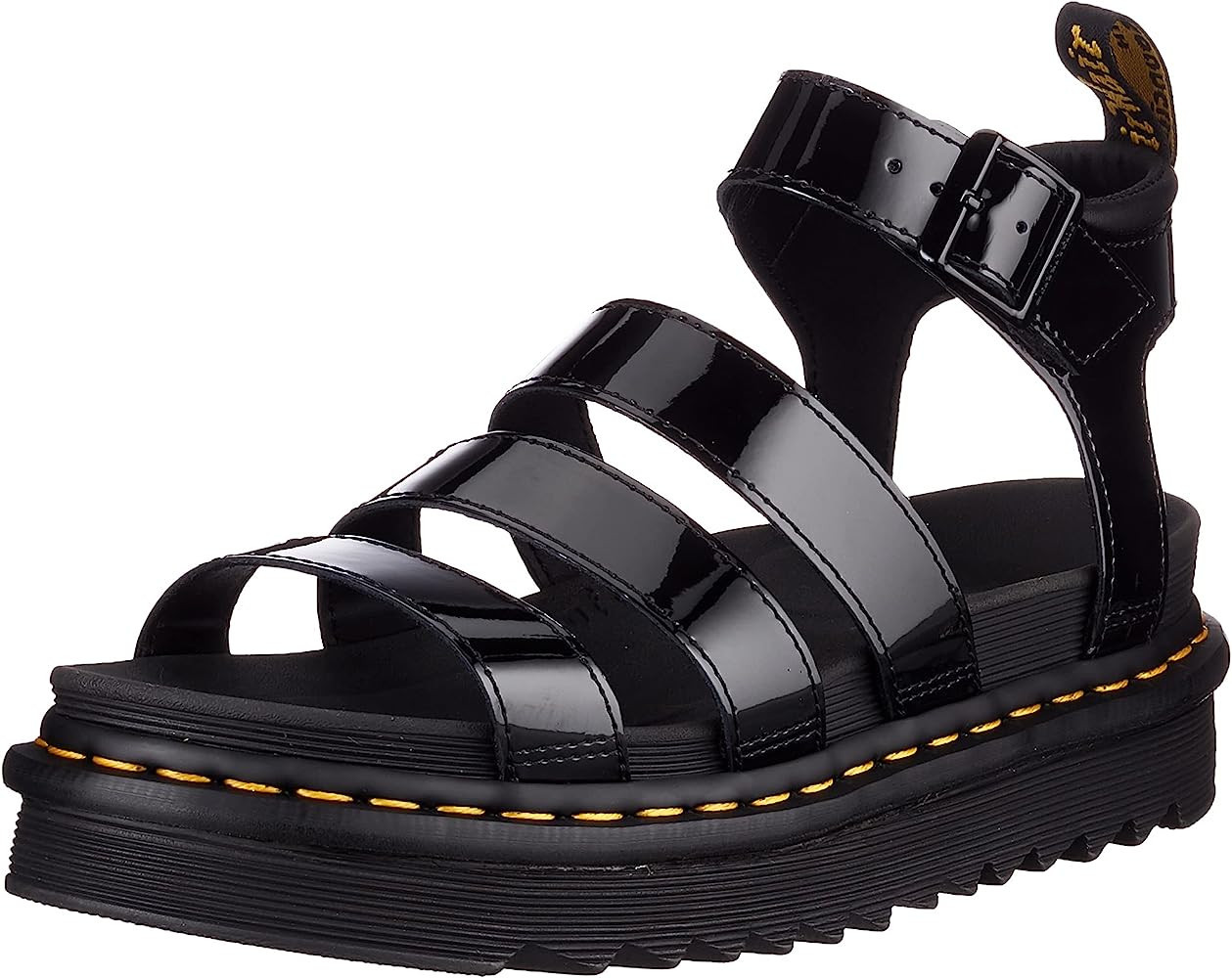 Dr. Martens Women's Blaire Patent Leather Sandal | Amazon (US)