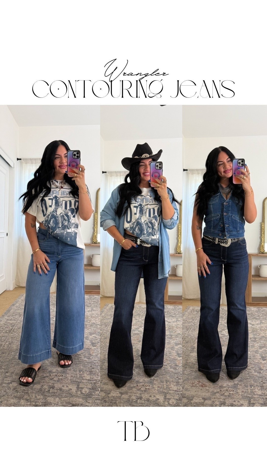 I am HOOKED on all things wrangler. their jeans are so soft belly friendly, contour perfectly, and have fantastic quality 🙌🏼

size 31 in both jeans 
size large t shirt
size xl button up
size medium vest

@Wrangler , wrangler jeans, midsize jeans, midsize, country outfit inspo, country concert outfits, tori block

#LTKgrwm #LTKootd #LTKSaleAlert