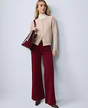 Weekend Collection Wide Leg Corduroy Pant | Ann Taylor