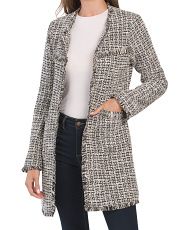 Boucle Fringe Jacket | Coats & Jackets | T.J.Maxx | TJ Maxx