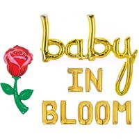 Baby in Bloom Balloon Banner Floral Shower Decor Spring Summer Flower Theme Decorations Sprinkle | Etsy (US)