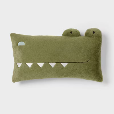 Alligator Kids' Decorative Bed Pillow - Pillowfort™ | Target