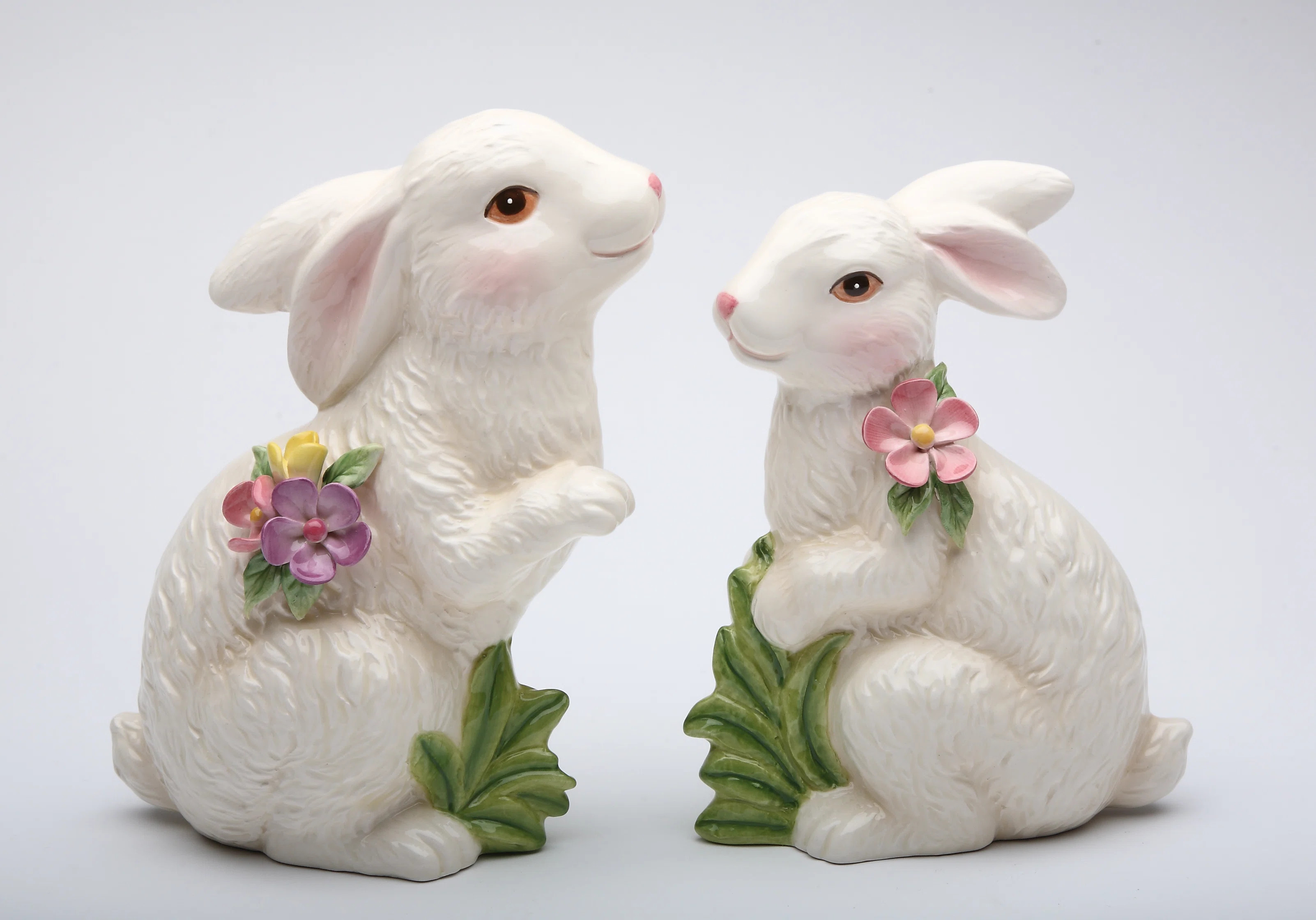 The Holiday Aisle® 2 Piece Sofley Blossom Bunny Figurine Set & Reviews | Wayfair | Wayfair North America