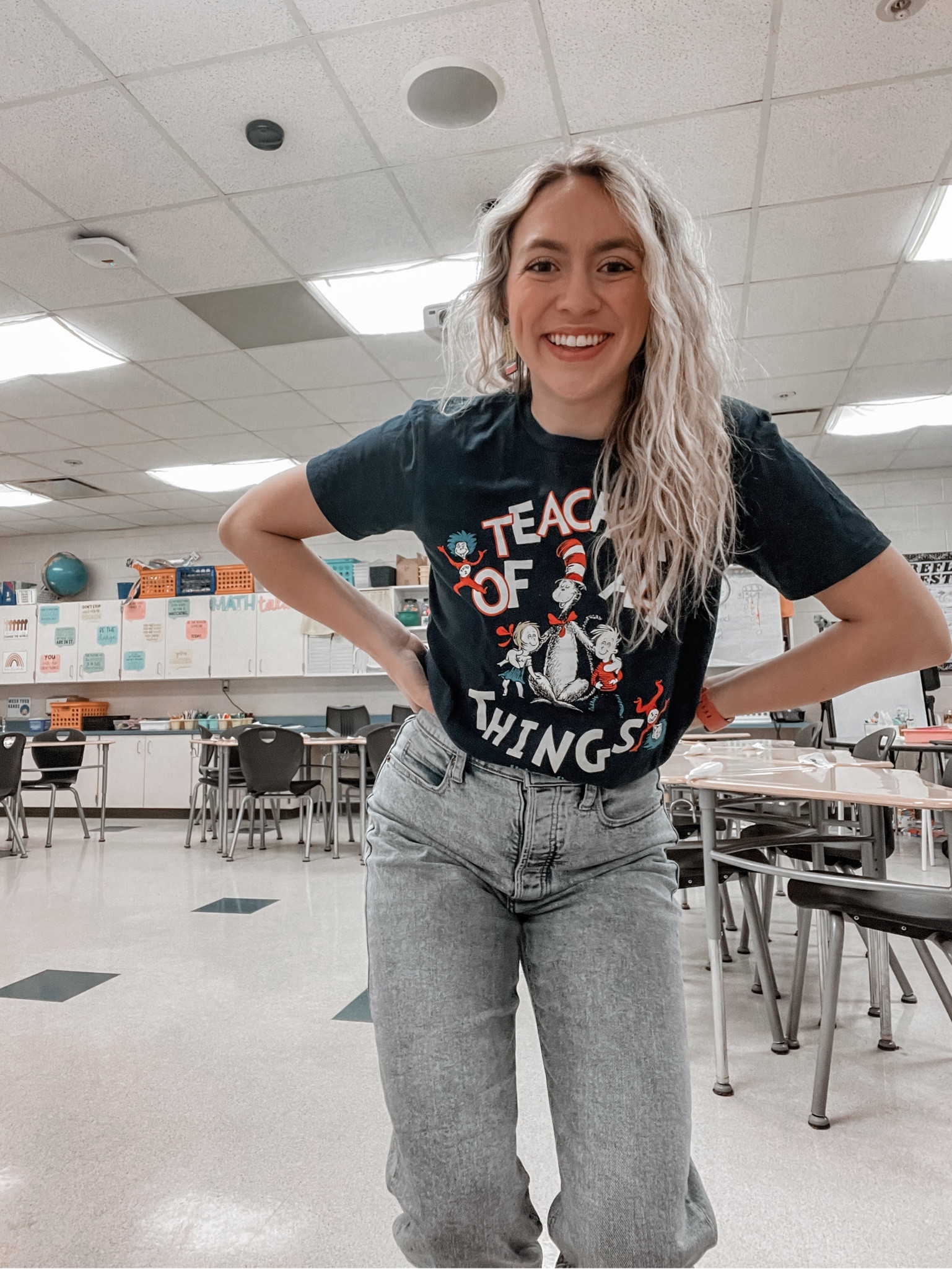 Teacher of all things t-shirt, dr Seuss shirt, dr Seuss earrings, teacher outfit, teacher style, teacher outfit ideas, teacher fashion, teacher t-shirt, teacher tee

#LTKunder50 #LTKunder100 #LTKSeasonal
