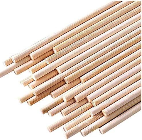 50PCS Dowel Rods Wood Sticks Wooden Dowel Rods - 1/4 x 12 Inch Unfinished Bamboo Sticks - for Crafts | Amazon (US)