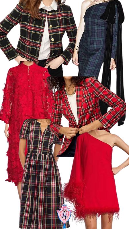 Women’s Christmas outfit ideas | holiday style | tartan print | red | holiday parties 

#LTKparties #LTKHoliday #LTKSeasonal