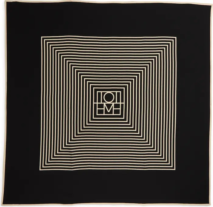 TOTEME Monogram Silk Scarf | Nordstrom | Nordstrom
